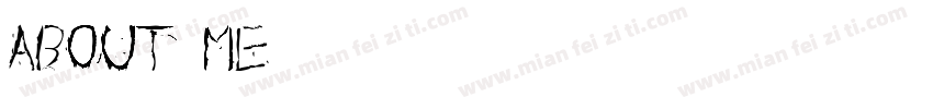 About me字体转换